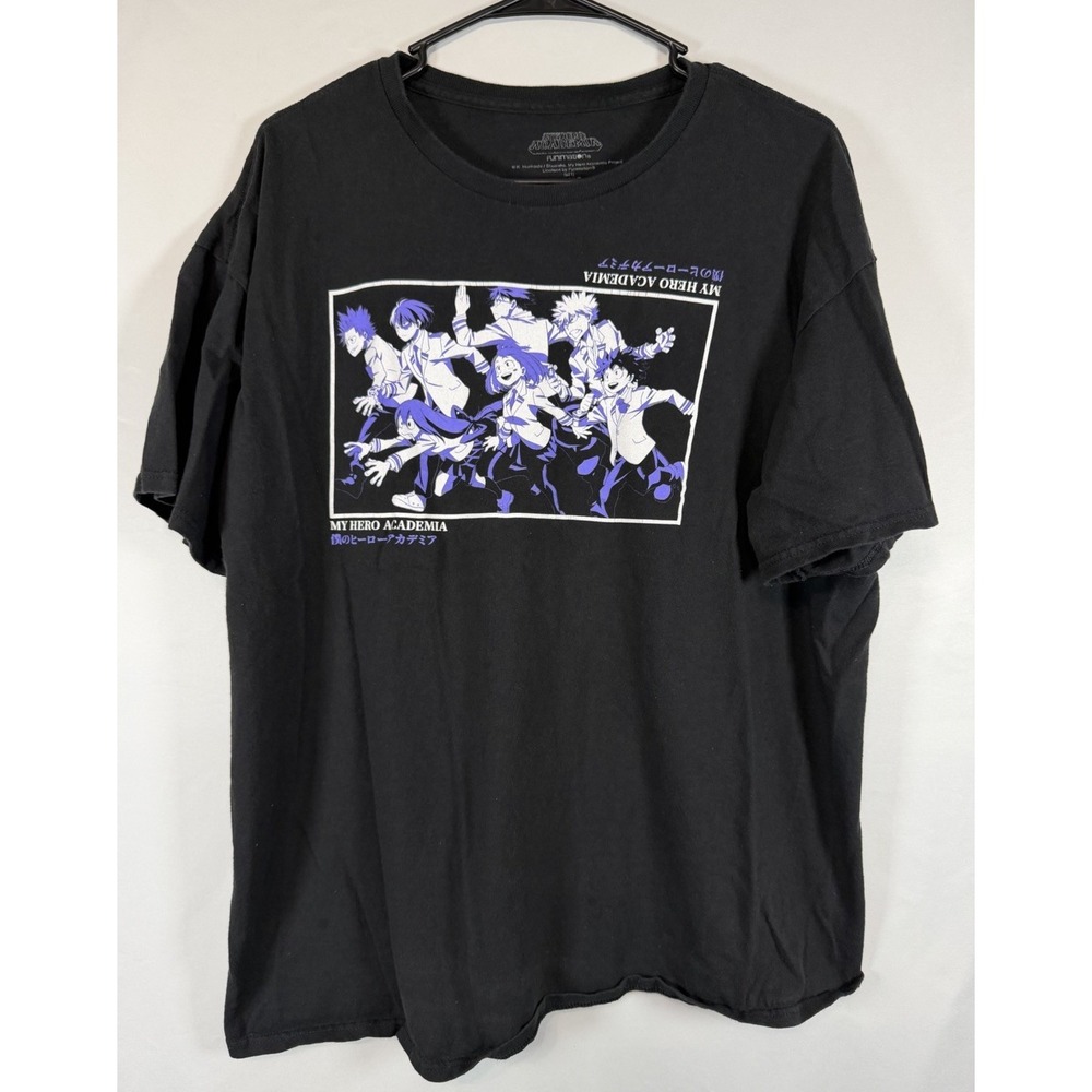 Funimation My Hero Academia Black Graphic T Shirt Size XL‎